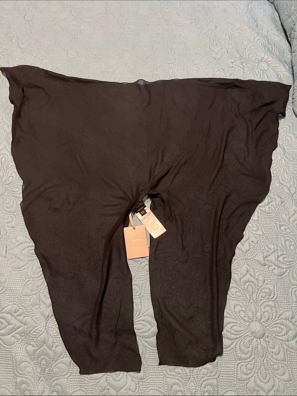 Tom Ford Black 100% silk foulard